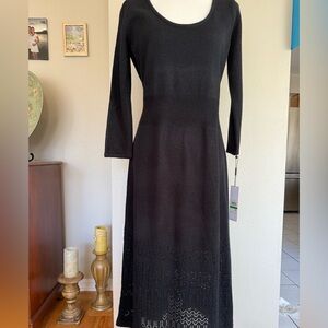 Calvin Klein Black Long Sleeve Dress